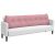 vidaXL Hátpárna Rózsaszín 200 x 24 x 50 cm Bársony 146184219