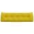 vidaXL Hátpárna Sárga 160 x 24 x 50 cm Bársony 146184290