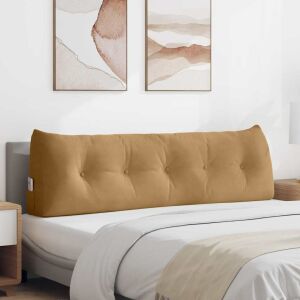 vidaXL Hátpárna Barna 160 x 24 x 50 cm Bársony 146184294 - Díszpárna