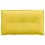 vidaXL Hátpárna Világos sárga 80 x 19 x 50 cm szövet 146184438