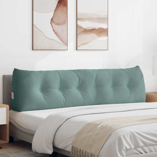 vidaXL Hátpárna Tengeri Zöld 180 x 24 x 50 cm Bársony 146184451