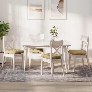 vidaXL Perne de Șezut 4 pcs Gri Verde 45 x 45 cm Țesătură din corduroy 146186238 - Mobilier de grădină