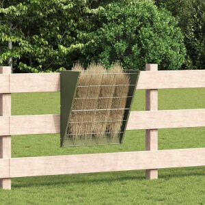 vidaXL Függő Szénatároló Olajzöld 61 x 33 x 66 cm 146188212 - Állattartás