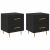 vidaXL Éjjeliszekrény 2 pcs Fekete tölgy 40 x 35 x 47,5 cm Faanyag 146188720