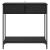 vidaXL Konzolasztal fiókkal Fekete tölgy 75 x 34,5 x 75 cm Faanyag 146189137