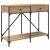 vidaXL Konzolasztal fiókkal Artisan tölgy 100 x 39 x 78,5 cm Faanyag 146190333