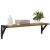vidaXL Falpolcok polcokkal 2 pcs Öreg fa 60 x 15 x 15,5 cm Faanyag 146190541