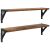 vidaXL Falpolcok polcokkal 2 pcs Öreg fa 60 x 15 x 15,5 cm Faanyag 146190541
