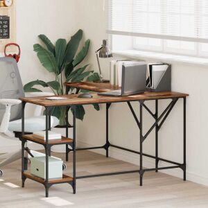 vidaXL Asztal Öreg fa 139 x 139 x 75 cm Faanyag 146190618 - Éjjeliszekrény