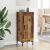 vidaXL Széf Olden Öreg fa 34,5 x 34 x 90 cm Műszaki fa és vas 146191344