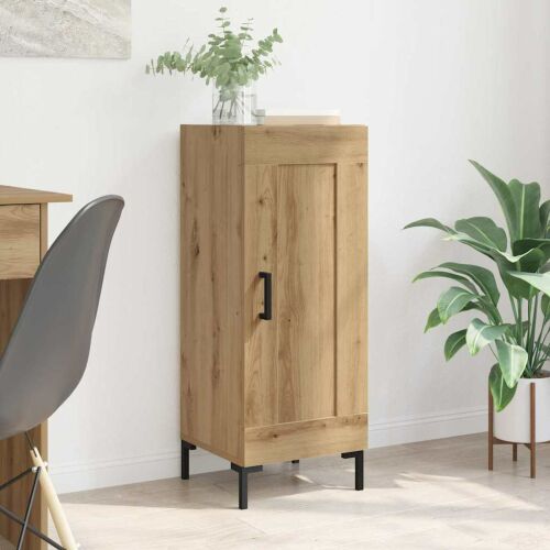 vidaXL Széf Olden Artisan tölgy 34,5 x 34 x 90 cm Műszaki fa és vas 146191366