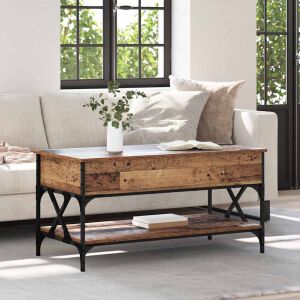 vidaXL Dohányzóasztal Öreg fa 100 x 50 x 50 cm Faanyag 146191515 - Éjjeliszekrény