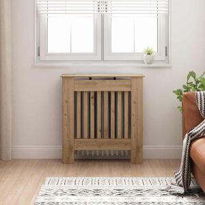 vidaXL Capac pentru radiator Stejar Artizanal 78 x 19 x 81,5 cm 146191784 - Șemineu și sobă