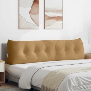 vidaXL Hátpárna Barna 180 x 24 x 50 cm Bársony 146192262 - Díszpárna