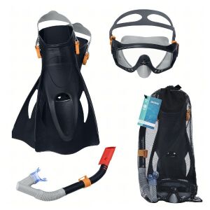 Set de echipament pentru scufundări Bestway 25020 – mască, tub, labe de înot (mărimea 41–46) 146197714 - Scufundări