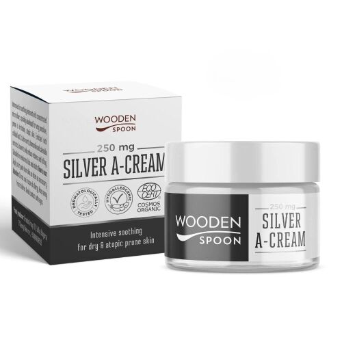 Wooden Spoon Silver A-Cream mikrozüsttel és kolloid zabbal száraz és atópiás bőrre, 50ml - Testápolás és higiénia