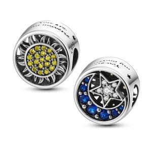 Charm Elegant Soare & Stea din Argint 146198793 - Pandantive damă