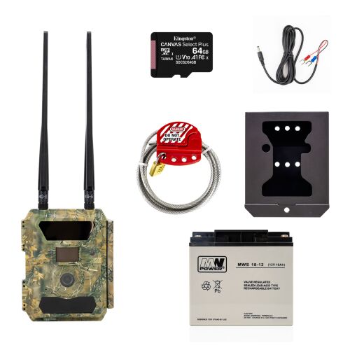 PNI Hunting 400C PRO 24MP vadászkamera, 64GB kártyával, tokkal és biztonsági kábellel, 18Ah külső akkumulátorral és U tápkábellel. 146204657