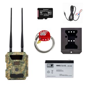 Ловна камера PNI Hunting 400C PRO 24MP, с 64GB карта, калъф и охранителен кабел, външна батерия 7.2Ah и захранващ кабел в комплекта 146204684 - Спорт и свободно време