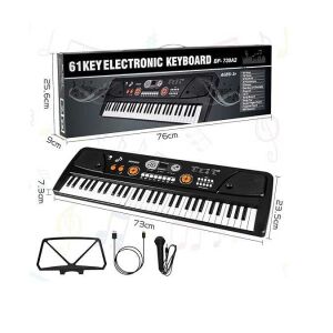 Hordozható gyermekzongora kottatartóval és mikrofonnal , 61 billentyű ,LCD kijelzővel és USB bemenet 146204780 - Hangszer