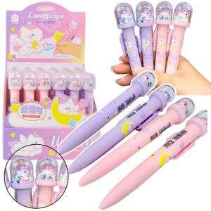 Dome Glitter golyóstoll Unikornis figura kék tinta 0.5mm – 21549 146205009 - Toll