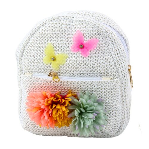 Gyermek hátizsák hímzett pillangókkal és virágokkal 2.5L 20cm – 22297