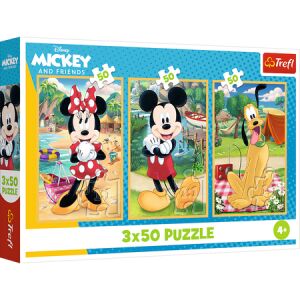 Puzzle 3×50 – Egerek vakáción Disney Trefl 34881 26509 146206060 - Puzzle & Kirakó