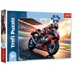 Rejtvény – 100 – Gyors motorkerékpár – Trefl 16489 27036 146206206 - Puzzle & Kirakó