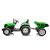 HC-306 akkumulátoros traktor utánfutóval, világoszöld, 24V 25073 146206904