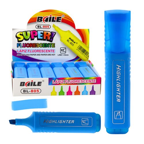 Kiemelő jelölő jegyzetekhez Iskolai Irodai Neon Intense Blue 21517 146207299