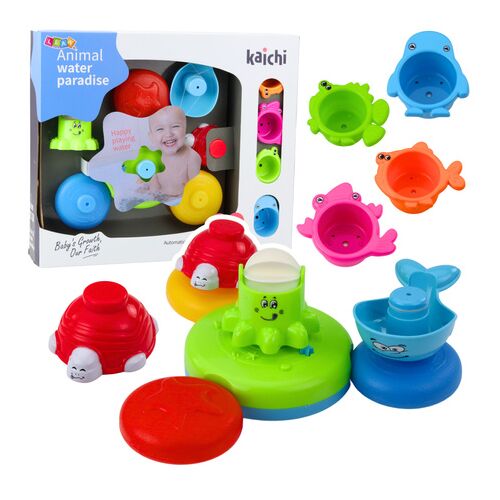 Interaktív fürdőjáték-készlet, szökőkút, állatok, poharak 22799 146207402