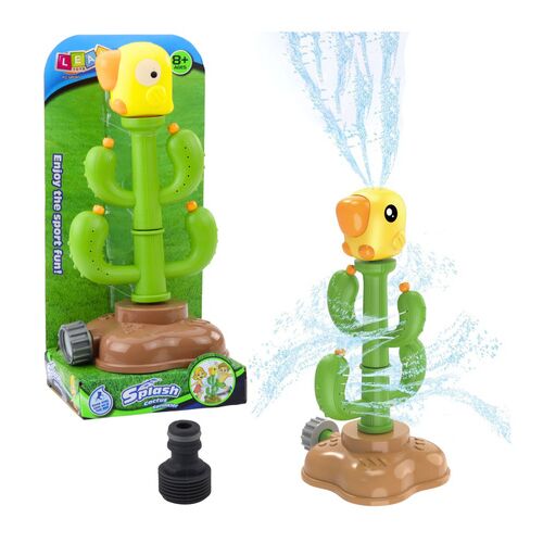 360°-ban forgó kaktusz vízijáték papagájjal, zöld – 23239
