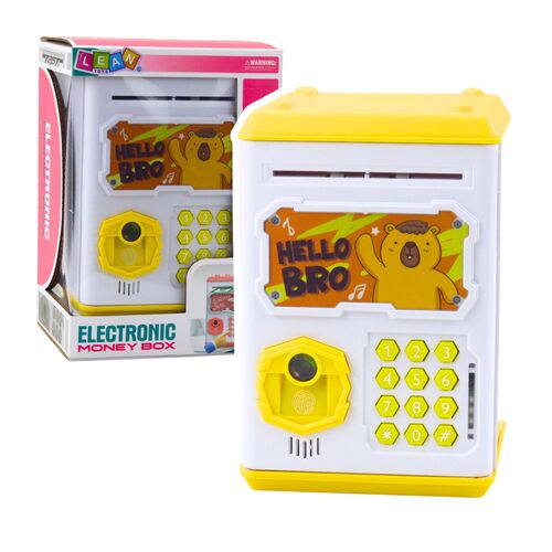Elektronikus széf ATM malacpersely PIN-kóddal gyerekeknek Capybara sárga– 23467 146207935