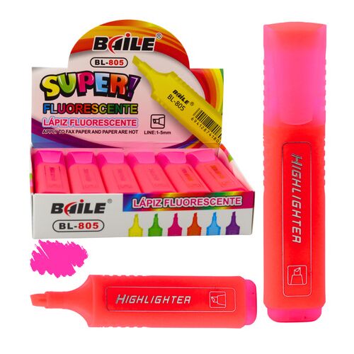 Kiemelő jelölő jegyzetekhez iskolai irodai neon intenzív rózsaszín 21514