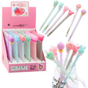 Gél toll radírral, gyémánt kupakkal, 0.5mm – 21702 146208356 - Toll