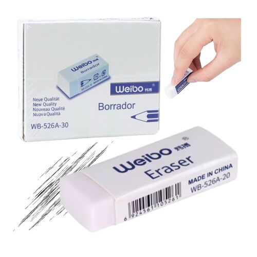 Fehér iskolai irodai radír WB-526A -30 4cm- 22411 146208910