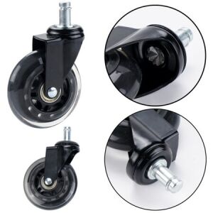 Gumi kerék székhez Transparent Silent 1 db 20754 146209259 - Irodai szék görgő