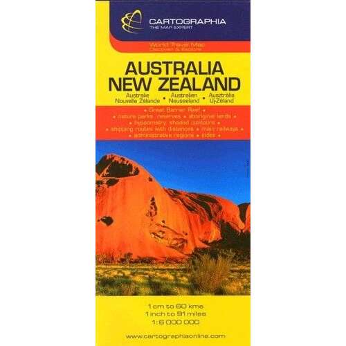 Ausztrália - Új-Zéland útitérkép 1:6 000 000 45492869