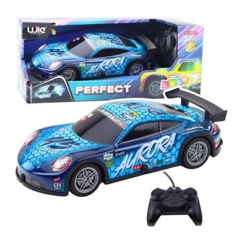 RC versenyautó villámpáncéllal, kék- 23060 146209889