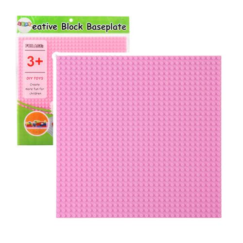 Építőlap építőkockákhoz, rózsaszín, 25,5×25,5 cm – 23521 146210475