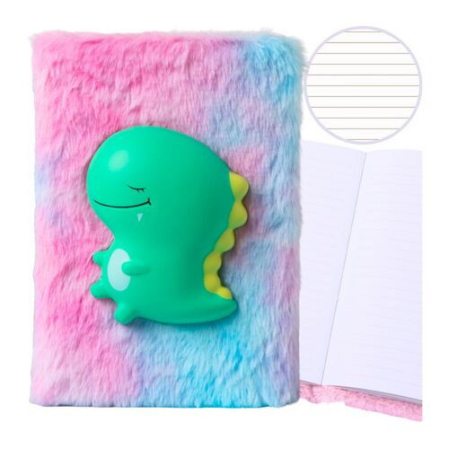 Plüss jegyzetfüzet zöld dinoszaurusz 3D színes – 21033 146212025