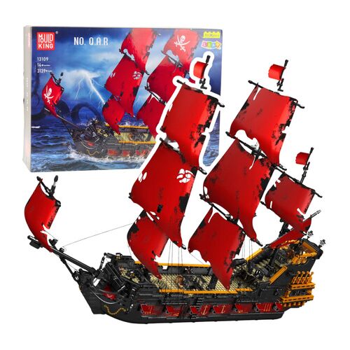 Építőkockák Kalózhajó Piros Vitorlák 3139 db. – 23657 146212264