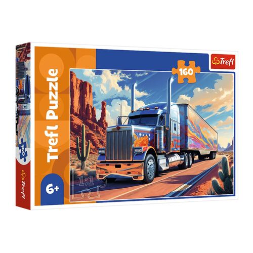 Puzzle 160 - Truck on the road Trefl 15413 146212751 - Puzzle