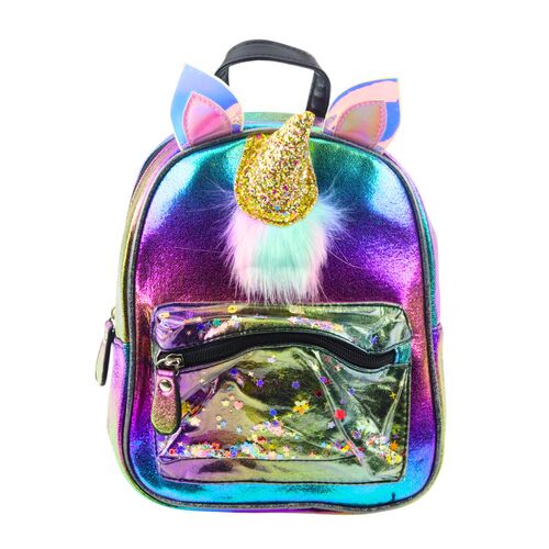 Gyerek hátizsák Unikornis Szarvval Mozgó Konfetti Gyöngy 25cm 4.5L – 21758 146212810