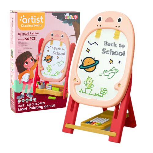 Kétoldalas mágneses pingvinjáték-készlet kiegészítőkkel, 56 darabos, rózsaszín- 25148 146213026