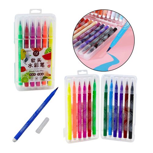 Akvarell markerek szervezőben, színes 12 db-os készlet 21889 146213111