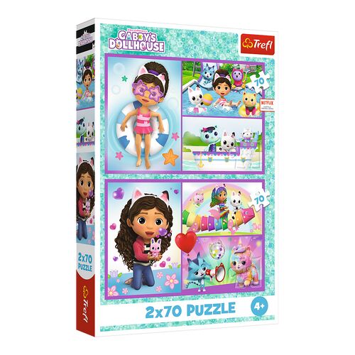 Puzzle - 2x70 - Play with Gabby Trefl 34438 146213145 - Puzzle