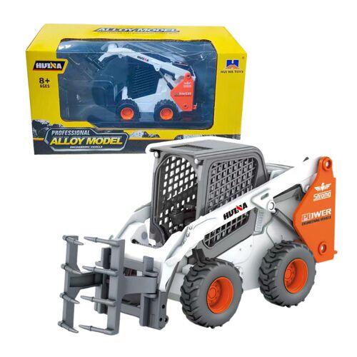 Kerékrakodó markolóval fém Huina fehér 1:50 – 22754 146213194