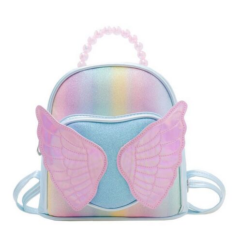 Gyerek hátizsák Gyöngyházfényű szárnyak kék 22cm – 22050 146213273