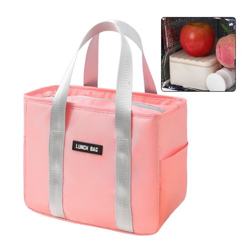 Termikus szigetelő reggeliző táska ebéd táska rózsaszín 24cm – 21581